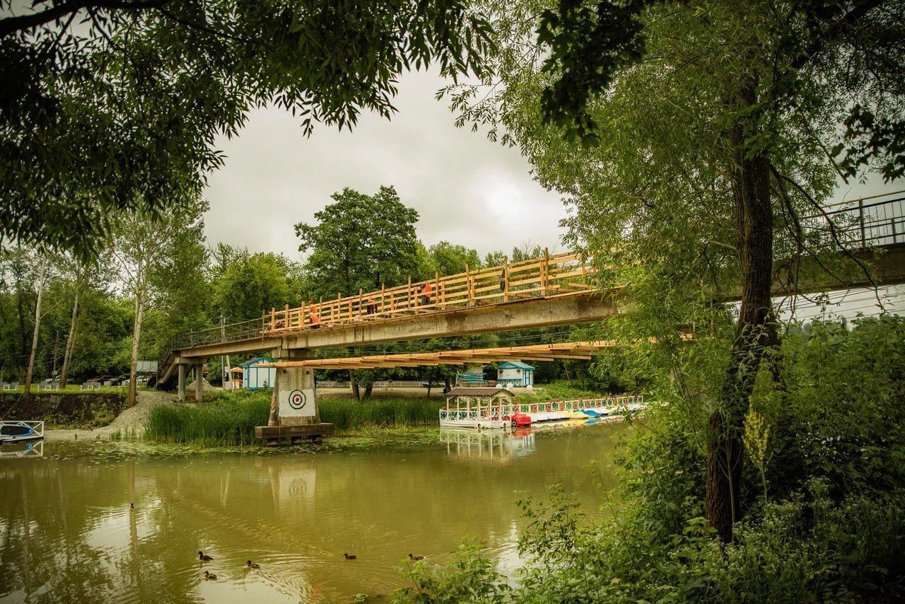 Подвесной мост Курск Тускарь